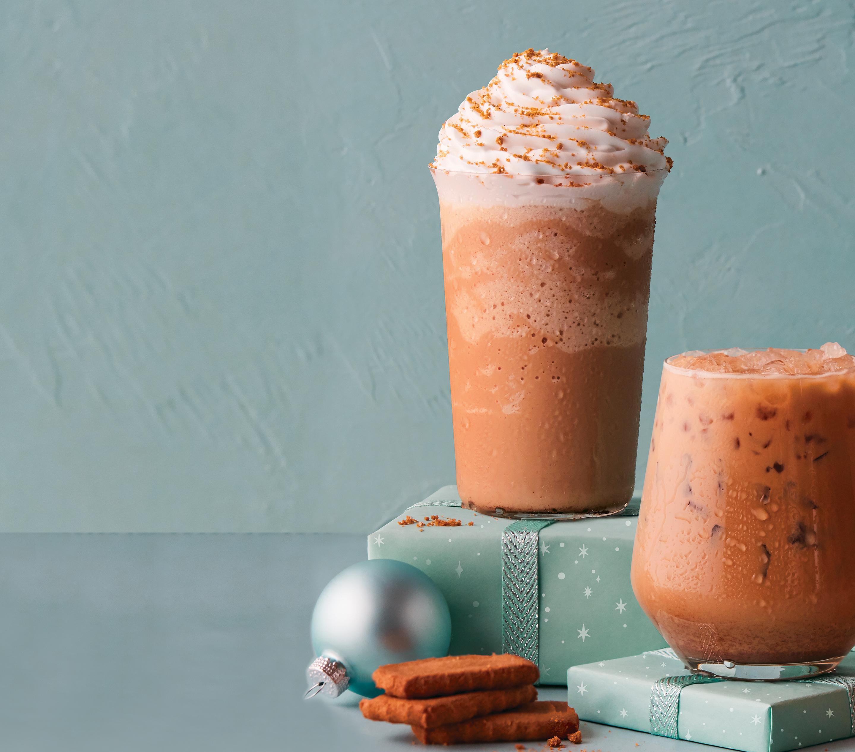 Cookie Butter Latte, Iced Latte, & Ice Blended® drink The Coffee Bean